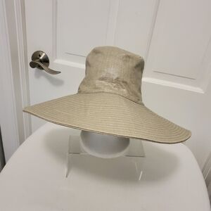 August Hat Company Metallic Floppy Linen Blend Hat, Casual, Fun